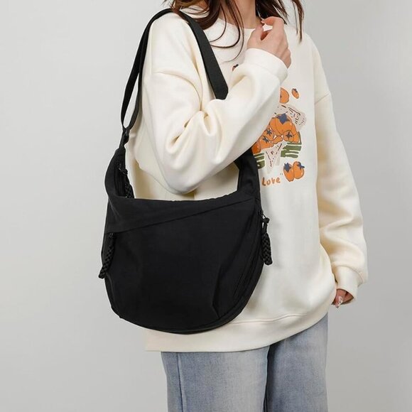 Women Nylon Crossbody Bag Compact Purse Multi-Pocket Minimalist Travel - Picture 3 of 5